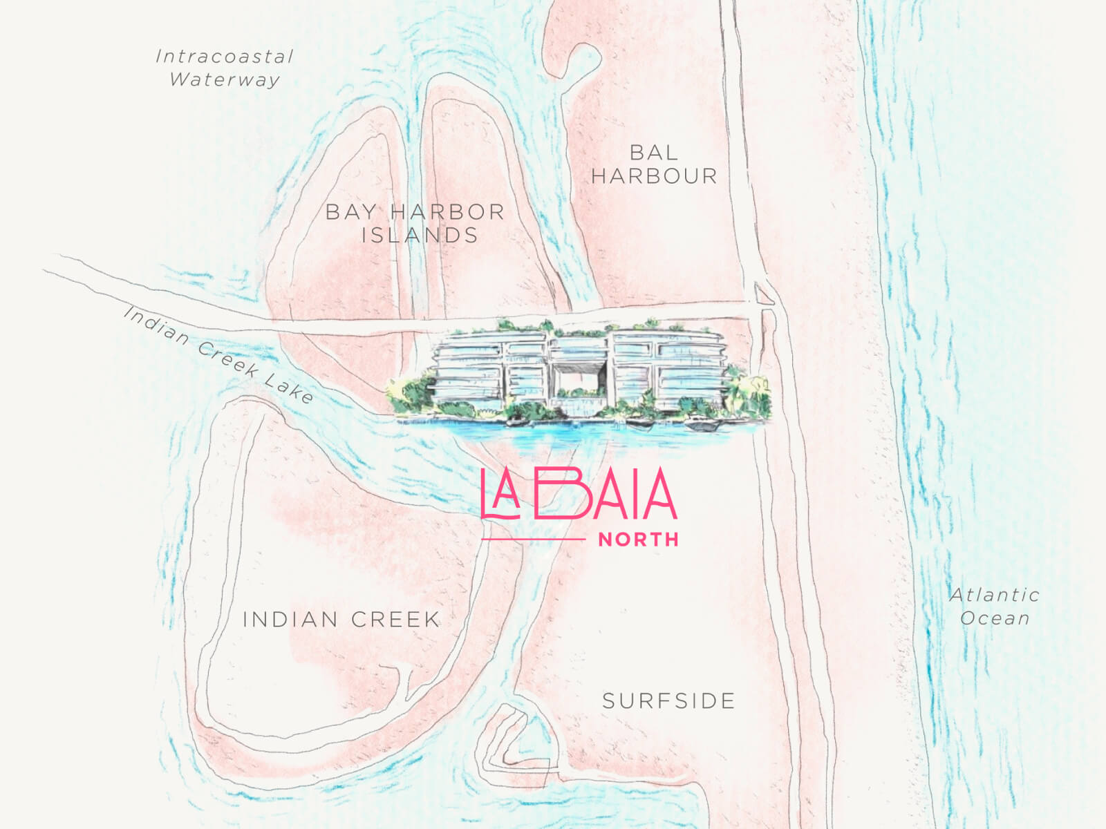 la baia north mapa